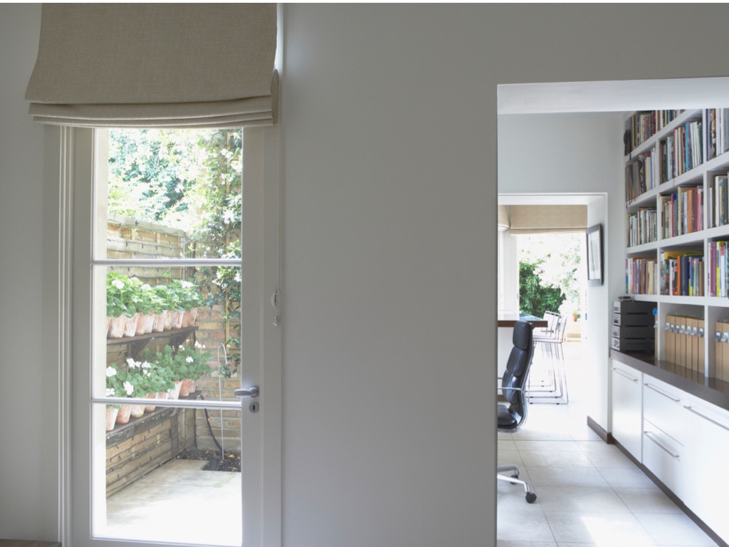 Office roman blinds
