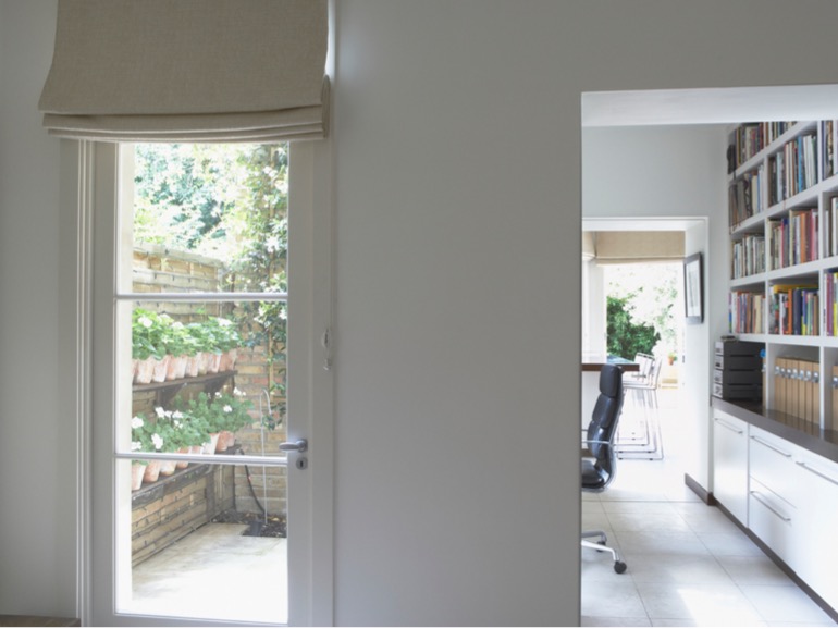 Office roman blinds